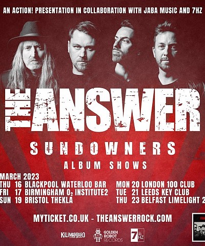 The Answer - UK tour 2023