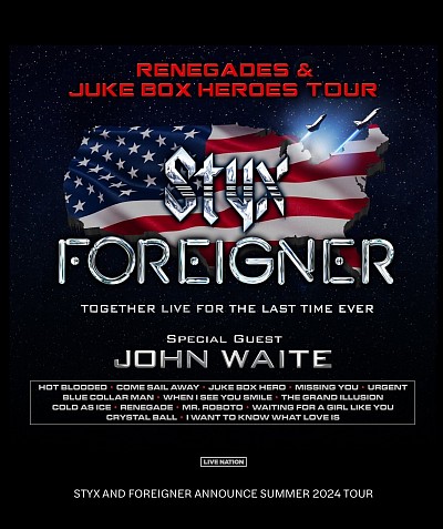Foreigner, Styx, John Waite