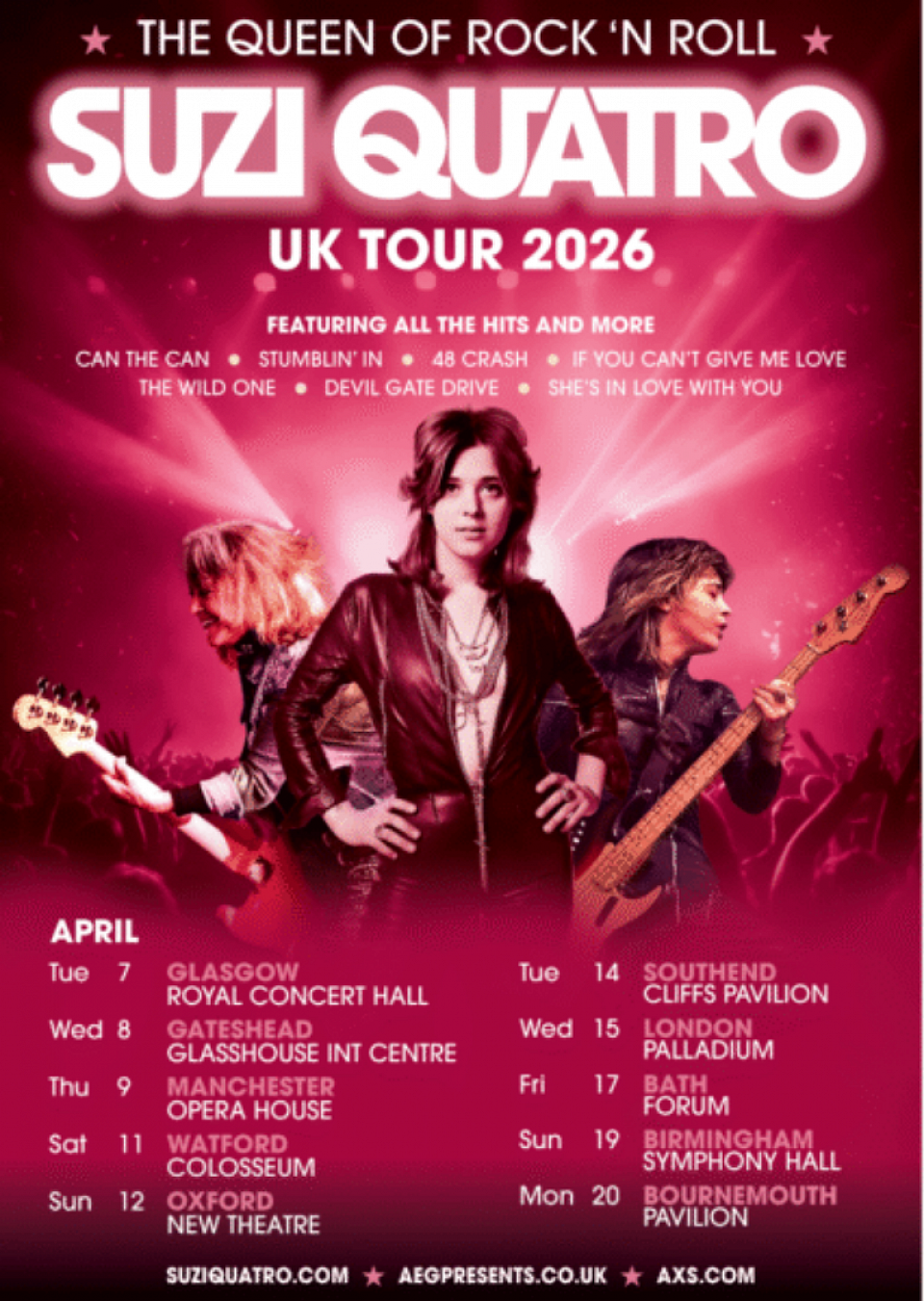 Suzi Quatro UK Tour 2026