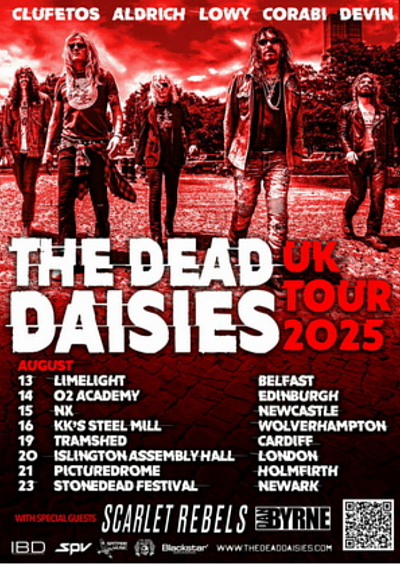 The Dead Daisies UK tour 2025