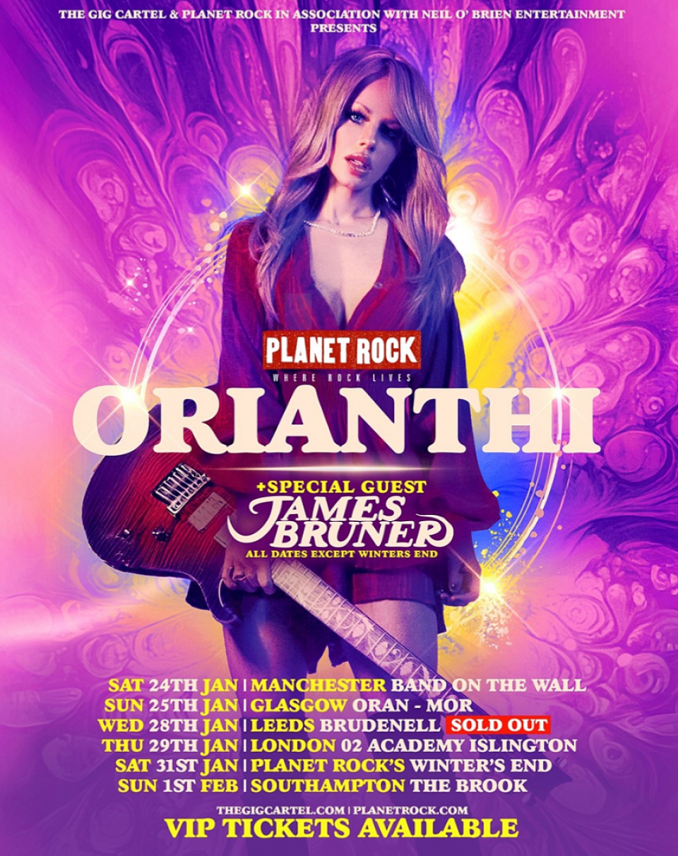 Orianthi UK Tour